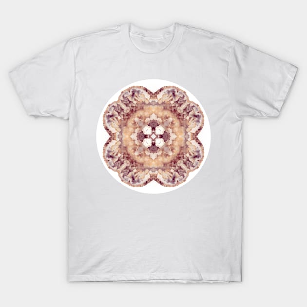 Mandala - Agatized Coral T-Shirt by FITmedia